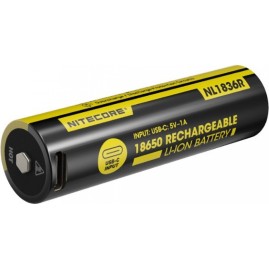 Аккумулятор NITECORE NL1836R USB-C 18650 3.6v 3600mA (12.96Wh) Аккумулятор NITECORE NL1836R USB-C 18650 3.6v 3600mA (12.96Wh)