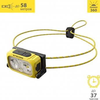 Налобный фонарь NITECORE NU21 Speed Yellow