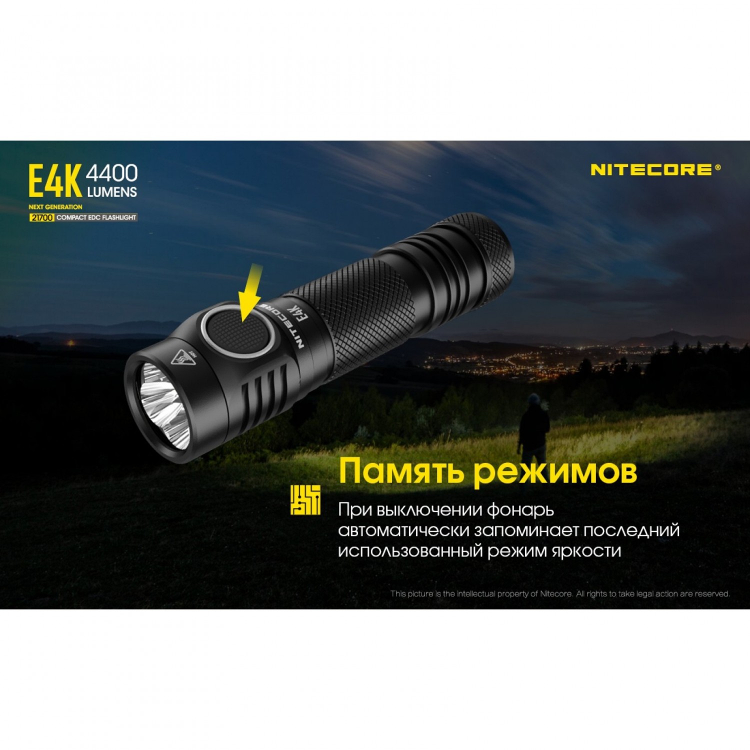 NITECORE E4K 4xCREE XP-L2 V6 LED 19280. Купить Фонарь на