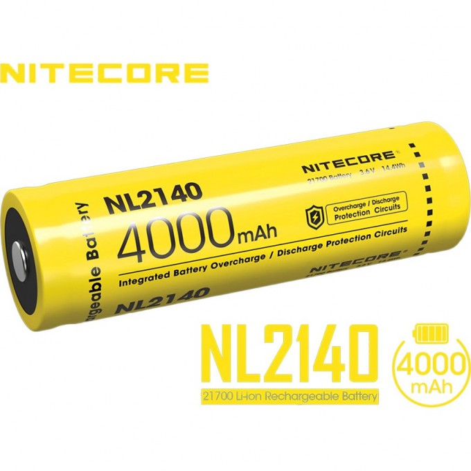 Аккумулятор NITECORE NL2140 21700 3.7v 4000 mAh 5A 19694