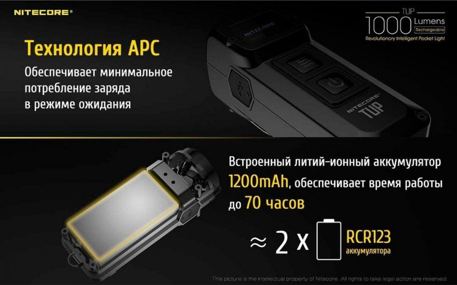 Обзор NITECORE TUP. Мощный карманный фонарь с дисплеем